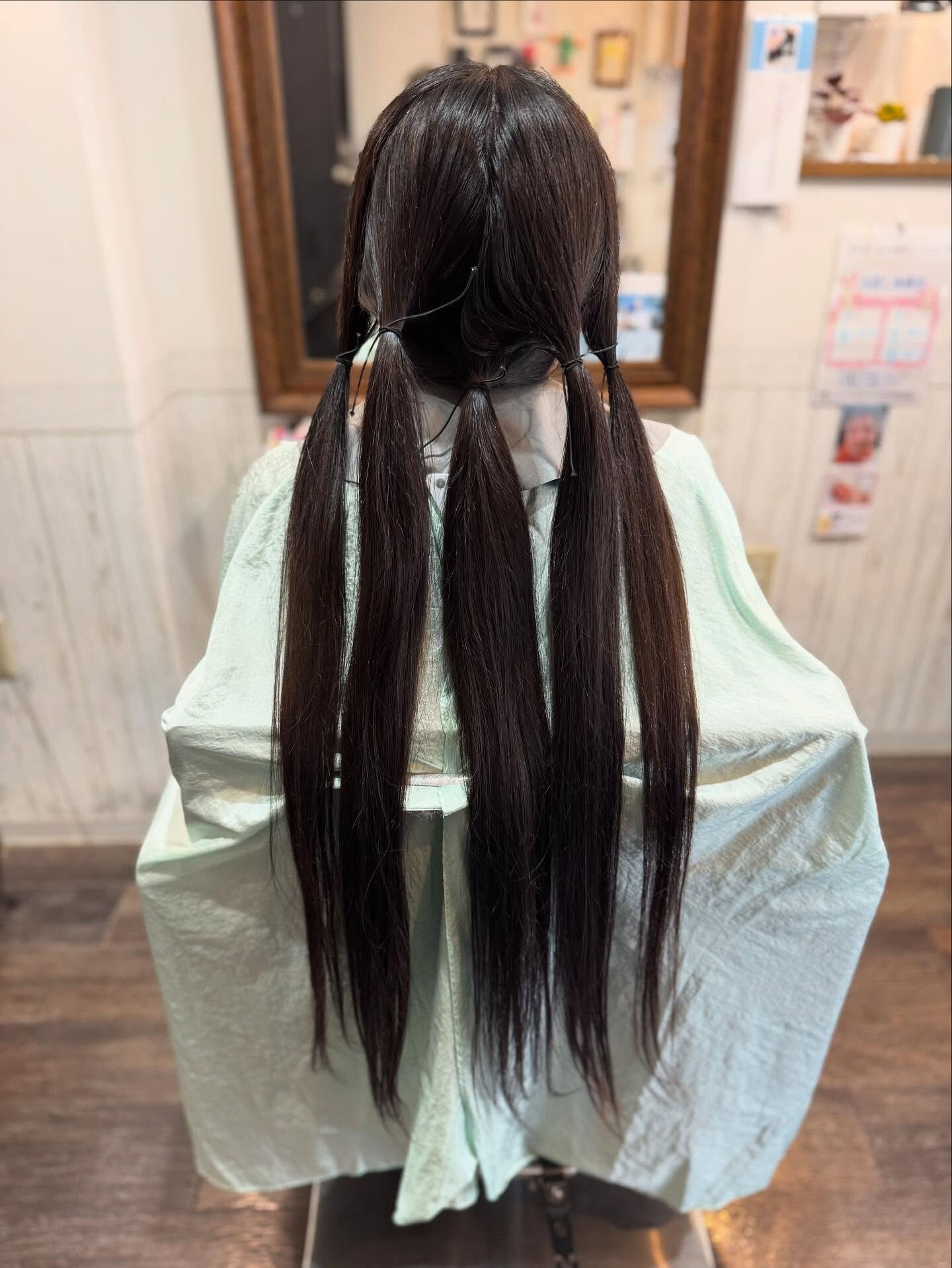 今世紀最長ヘアドネーション！70センチ